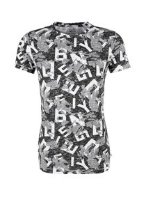 Q/S Designed By, Herren T-Shirt, Grau / Wei&szlig;