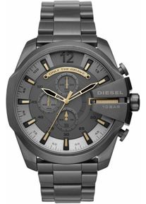 Diesel, Herren Chronograph 'Mega Chief, DZ4466', Hellgelb / Dunkelgrau