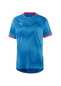 Puma, Herren Funktionsshirt, Blau / Hellblau / Rot