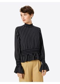 Object, Damen Bluse, Schwarz / Wei&szlig;
