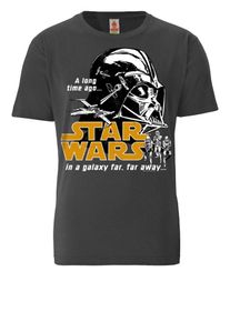 logoshirt, Herren T-Shirt 'Darth Vader', Goldgelb / Dunkelgrau / Schwarz