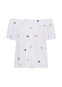 Only, Damen Bluse, Navy / Hellorange / Pink / Weiß