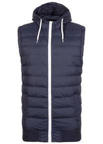 Urban Classics, Herren Weste 'Small Bubble Hooded', Dunkelblau