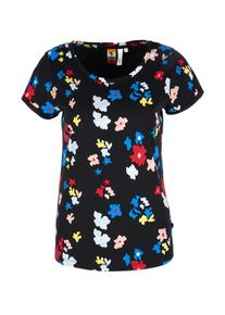 Q/S Designed By, Damen T-Shirt, Mischfarben / Schwarz