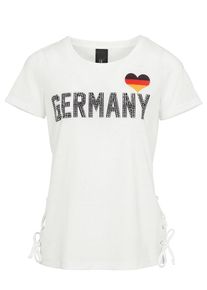 Heine, Damen Druckshirt 'Germany', Weiß