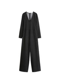 Mango, Damen Overall 'Edna', Schwarz / Weiß