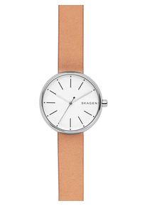 Skagen, Damen Armbanduhr 'SIGNATUR', Braun / Silber