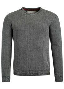 Khujo, Herren Pullover 'THILO PEARL', Schwarz / Wei&szlig;