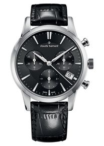 Claude Bernard, Damen Chronograph, Schwarz