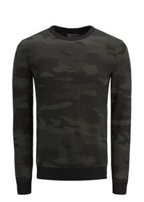 Jack & Jones JACK & JONES, Herren Strickpullover, Basaltgrau / Khaki