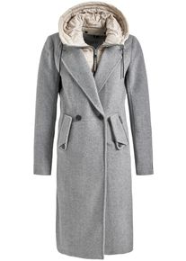 Khujo, Damen Mantel 'SANURA', Creme / Graumeliert