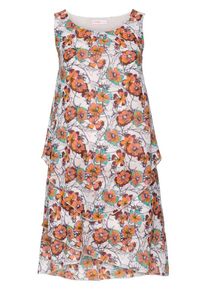 sheego Style, Damen Tr&auml;gerkleid, T&uuml;rkis / Dunkelblau / Braun / Orange / Rosa / Wei&szlig;