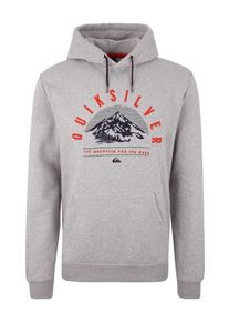 Quiksilver, Herren Kapuzenpullover 'SNOW', Hellgrau / Graumeliert
