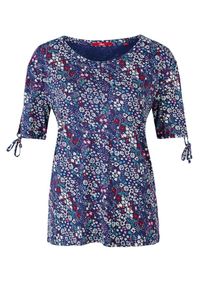 s.Oliver RED LABEL, Damen Printshirt, Blau / Mischfarben