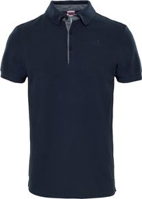 The North Face, Herren Poloshirt Premium Pique in Piqué-Qualität, Navy / Dunkelgrau