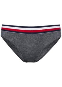 Tommy Hilfiger, Damen Bikinislip, Navy / Graumeliert / Feuerrot / Wei&szlig;