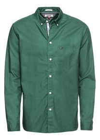Tommy Jeans, Herren Hemd, Dunkelgr&uuml;n
