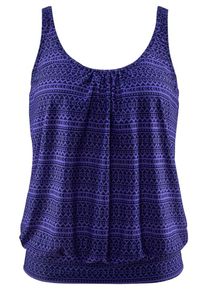 Venice Beach, Damen Oversize-Tankini-Top 'Spring', Dunkelblau / Dunkellila
