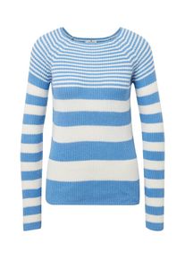 Tom Tailor, Damen Strickpullover, Hellblau / Weiß