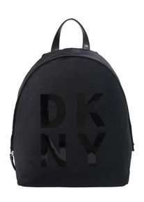 DKNY, Damen Tasche 'AVE A-LG BACKPACK-NYLON', Schwarz / Silber