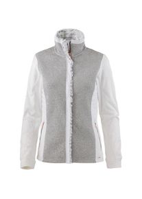 Luhta, Damen Fleecejacke 'Viia', Hellgrau / Wei&szlig;
