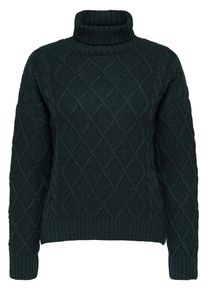 Selected Femme, Damen Rollkragenpullover, Dunkelgr&uuml;n