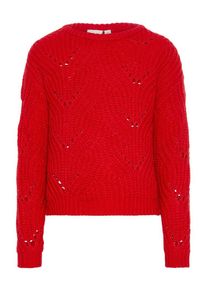 name it, M&auml;dchen Gemusterter Strickpullover, Rot