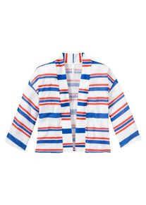 sheego Trend, Damen Shirtjacke, Blau / Rot / Wei&szlig;