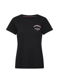 Tommy Jeans, Damen T-Shirt, Schwarz