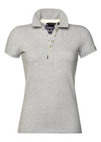 Code-Zero, Damen Poloshirt 'Shore Polo', Graumeliert