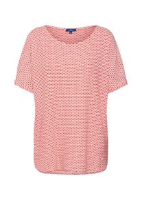 Tom Tailor, Damen Shirt, Feuerrot / Weiß