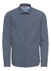 s.Oliver RED LABEL, Herren Hemd, Nachtblau / Weiß