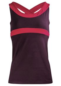 YOGISTAR.COM, Damen Yogi-top 'Shape Me Vest', Aubergine / Himbeer