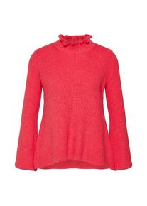 GAP, Damen Pullover 'RUFFLE TNECK - COZY', Pitaya