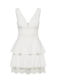 Wal G., Damen Cocktailkleid, Weiß