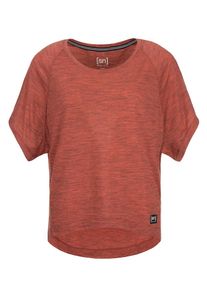 super.natural, Damen T-Shirt 'Motion Peyto', Dunkelorange