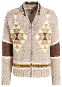 Khujo, Damen Strickjacke 'ILENE', Hellbeige / Braun