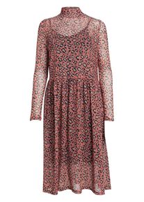 Pieces, Damen Kleid, Grau / Rosé / Schwarz