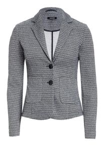 More & More MORE & MORE, Damen Jerseyblazer, Dunkelgrau / Weiß