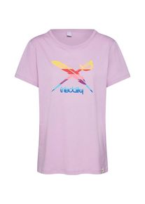 Iriedaily, Damen Shirt 'Flagcolor Tee', Flieder