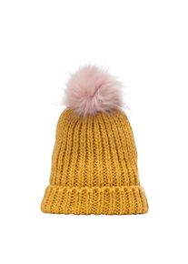 Codello, Damen Strickm&uuml;tze, Gelb / Rosa