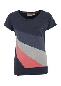 Naketano, Damen T-Shirt, Navy / Taubenblau / Graumeliert / Koralle