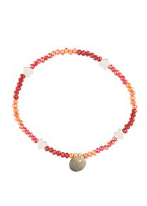 lua Accessories, Damen Armband 'Glammy', Rot / Silber