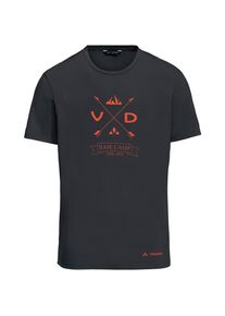 Vaude, Herren Funktionsshirt 'Gleann V', Orangerot / Schwarz