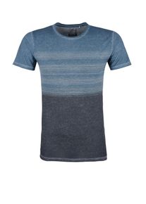 s.Oliver RED LABEL, Herren Jerseyshirt mit Frontprint, Rauchblau