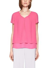 s.Oliver BLACK LABEL, Damen Chiffonbluse, Pink