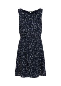 Tom Tailor Denim, Damen Kleid 'Easy Print', Dunkelblau / Rot / Weiß