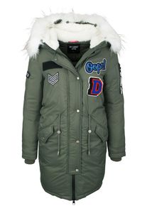 Dry Laundry Japan Dry Laundry, Damen Parka, Gr&uuml;n