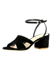 Evita, Damen Sandalette, Schwarz