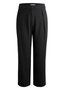 Pieces, Damen Hose, Schwarz / Weiß